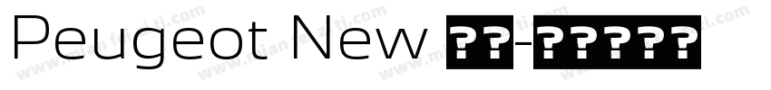 Peugeot New 粗体字体转换